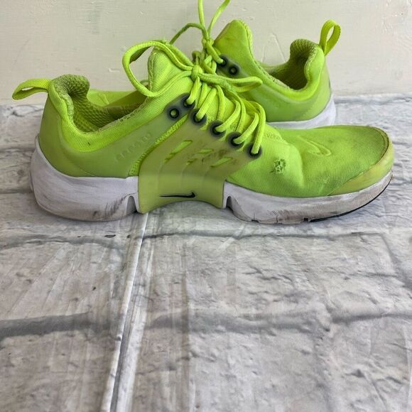Nike Air Presto men 7 tie up low top athletic shoes neon yellow/green - Picture 4 of 13